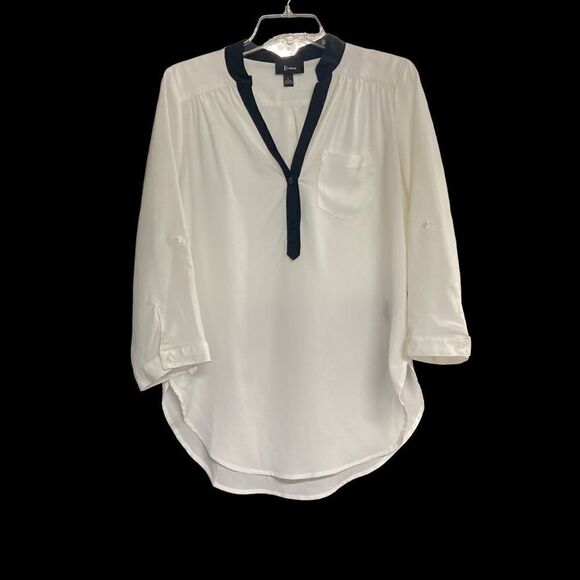 B.WEAR WOMEN’s Tunic Ivory Size Large - Picture 4 of 10